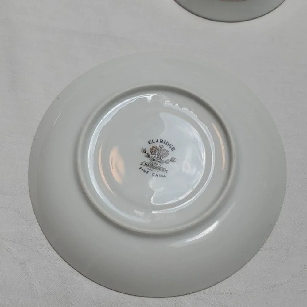 Vintage Claridge “Marquise” Teacup & Saucer – Japan – Gold Trim – Hard to Find